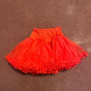 Red tutu with thee layers